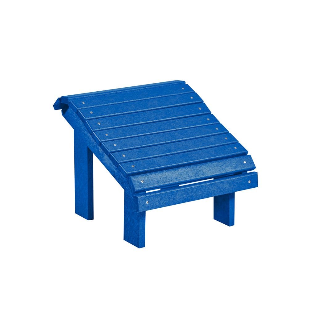 CRP Outdoor Living > Patio Furniture Blue C.R. Plastic Products Premium Footstool