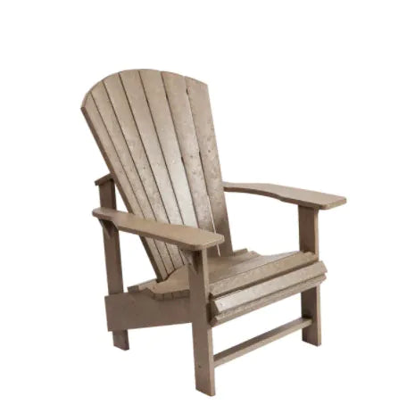 CRP Outdoor Living > Patio Furniture > Casual Seating Beige C.R. Plastic Products Upright Adirondack Chair