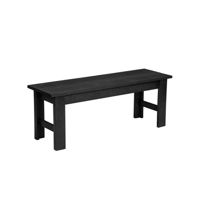 CRP Outdoor Living > Patio Furniture > Casual Seating Black C.R. Plastic Products Basic Bench