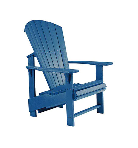 CRP Outdoor Living > Patio Furniture > Casual Seating Navy C.R. Plastic Products Upright Adirondack Chair