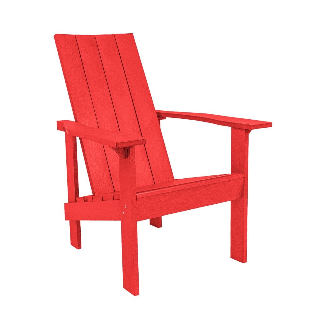 CRP Outdoor Living > Patio Furniture > Casual Seating Red C.R. Plastics Black Modern Adirondack