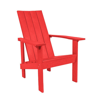 CRP Outdoor Living > Patio Furniture > Casual Seating Red C.R. Plastics Black Modern Adirondack
