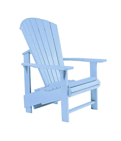 CRP Outdoor Living > Patio Furniture > Casual Seating Sky Blue C.R. Plastic Products Upright Adirondack Chair