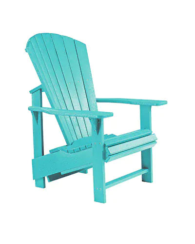 CRP Outdoor Living > Patio Furniture > Casual Seating Turquoise C.R. Plastic Products Upright Adirondack Chair