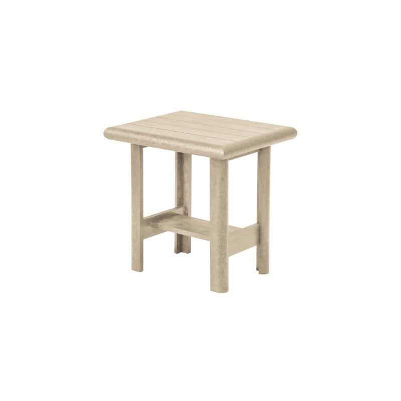 CRP Outdoor Living > Patio Furniture > Deep Seating Beige C.R. Plastic Products Stratford 19" End Table