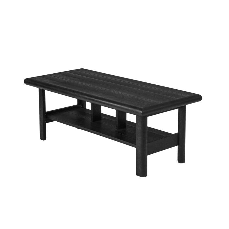 CRP Outdoor Living > Patio Furniture > Deep Seating Black C.R. Plastic Products Stratford 49" Coffee Table