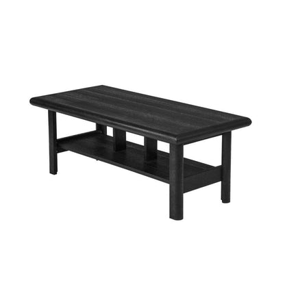 CRP Outdoor Living > Patio Furniture > Deep Seating Black C.R. Plastic Products Stratford 49" Coffee Table