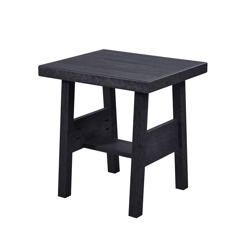 CRP Outdoor Living > Patio Furniture > Deep Seating Black C.R. Plastic Products Tofino 19" End Table