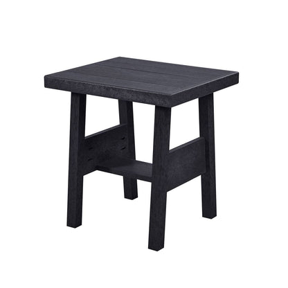 CRP Outdoor Living > Patio Furniture > Deep Seating Black C.R. Plastic Products Tofino 19" End Table