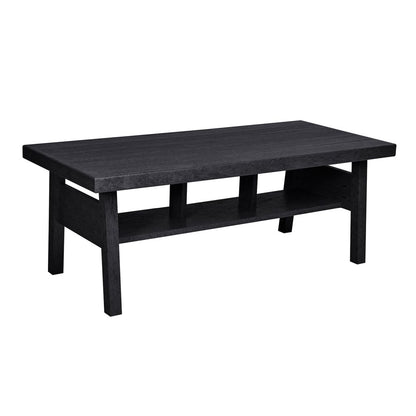 CRP Outdoor Living > Patio Furniture > Deep Seating Black C.R. Plastic Products Tofino 49" Coffee Table