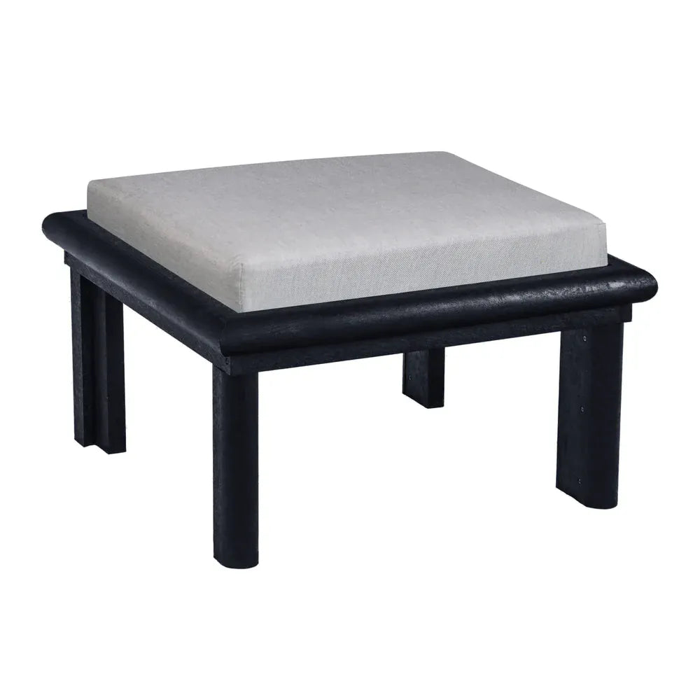 CRP Outdoor Living > Patio Furniture > Deep Seating Black / Canvas Granite C.R. Plastic Products Stratford Ottoman