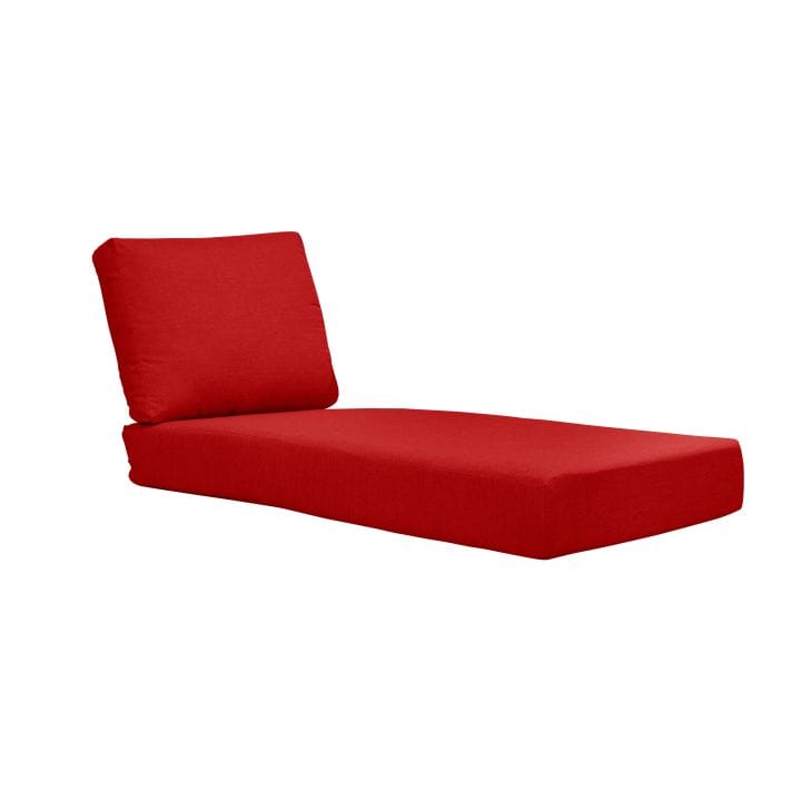 CRP Outdoor Living > Patio Furniture > Deep Seating Black / Canvas Jockey Red C.R. Plastic Products Tofino Deep Seating Chaise Expansion