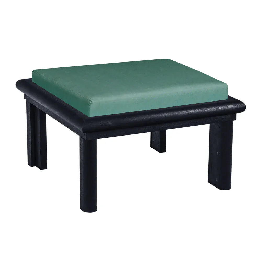 CRP Outdoor Living > Patio Furniture > Deep Seating Black / Cast Breeze C.R. Plastic Products Stratford Ottoman