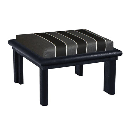 CRP Outdoor Living > Patio Furniture > Deep Seating Black / Peyton Granite C.R. Plastic Products Stratford Ottoman