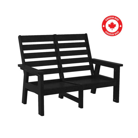 CRP Outdoor Living > Patio Furniture > Deep Seating C.R. Plastic Products Charleston Deep Seating High Back Love Seat with Sunbrella Cushions