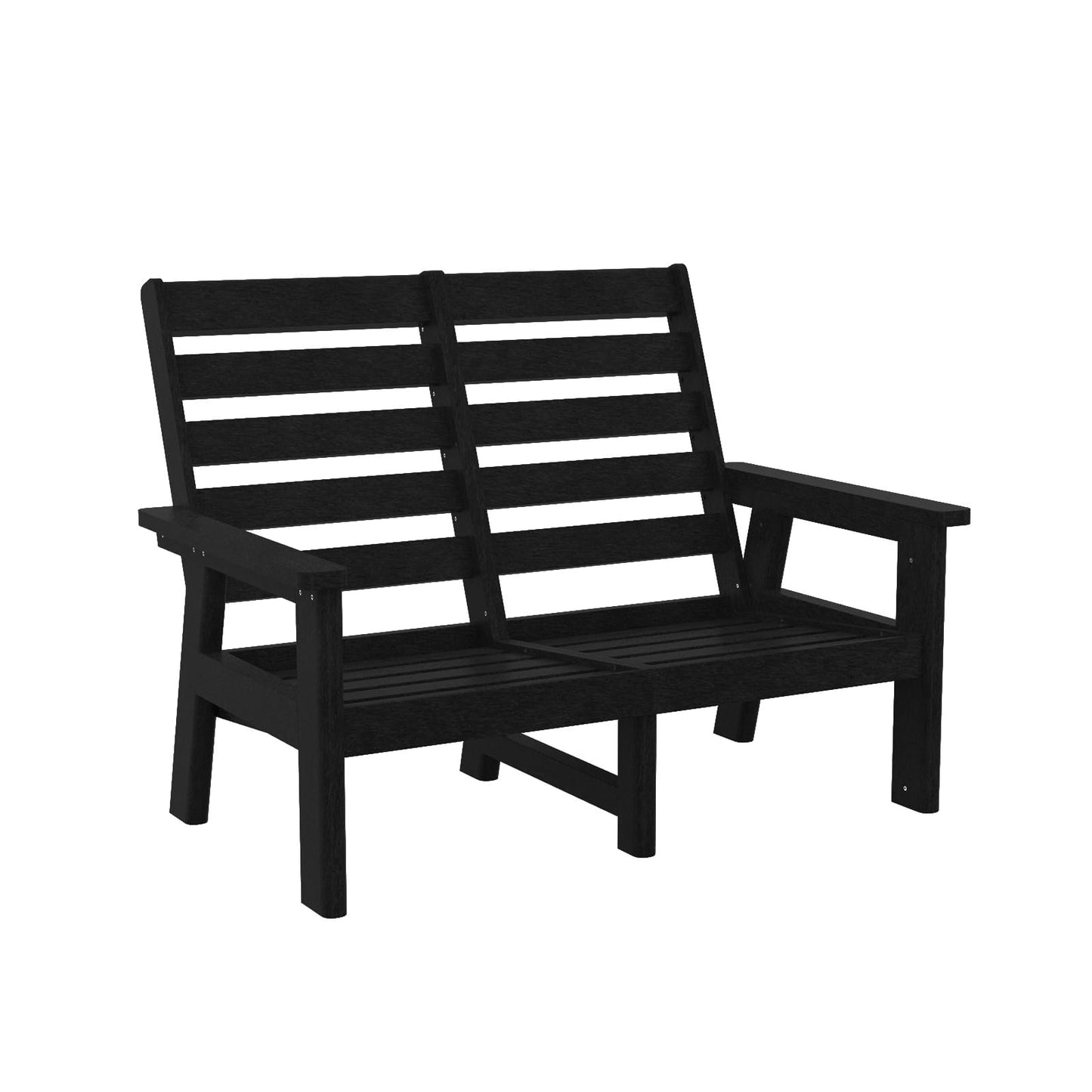 CRP Outdoor Living > Patio Furniture > Deep Seating C.R. Plastic Products Charleston Deep Seating High Back Love Seat with Sunbrella Cushions