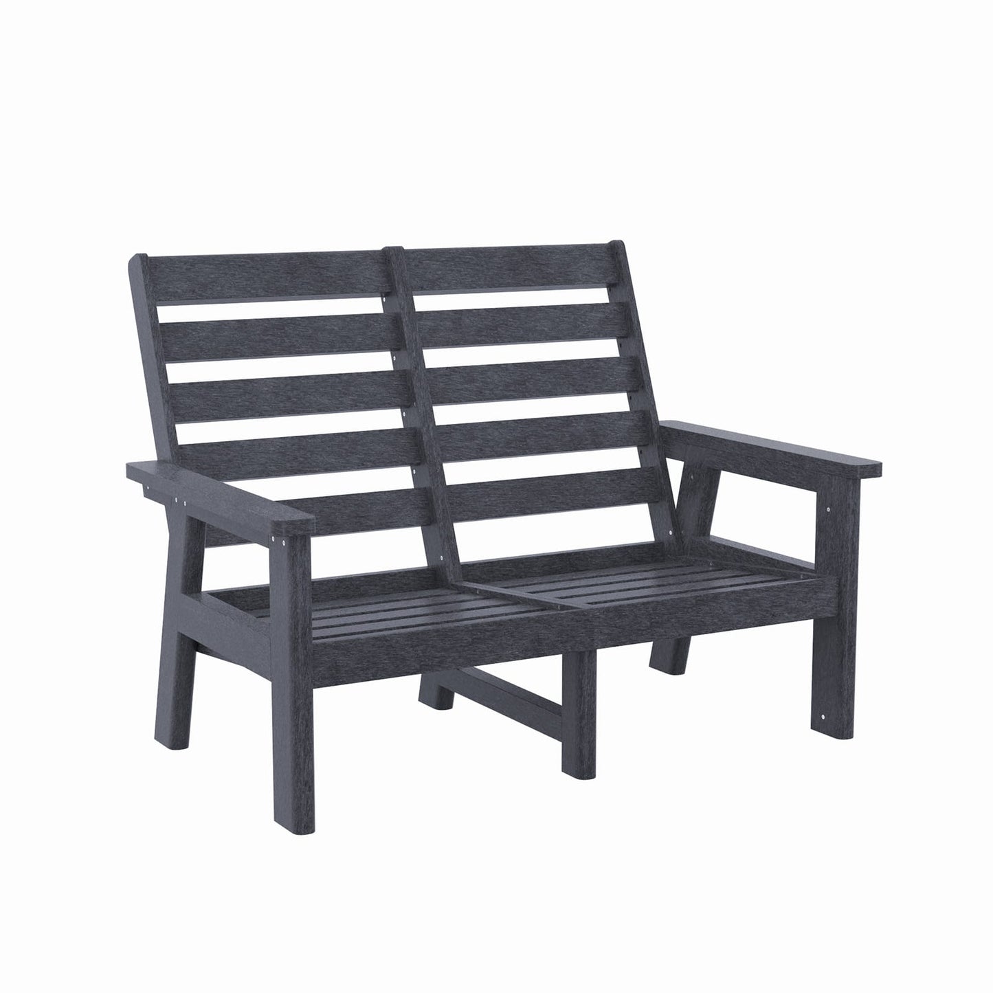 CRP Outdoor Living > Patio Furniture > Deep Seating C.R. Plastic Products Charleston Deep Seating High Back Love Seat with Sunbrella Cushions