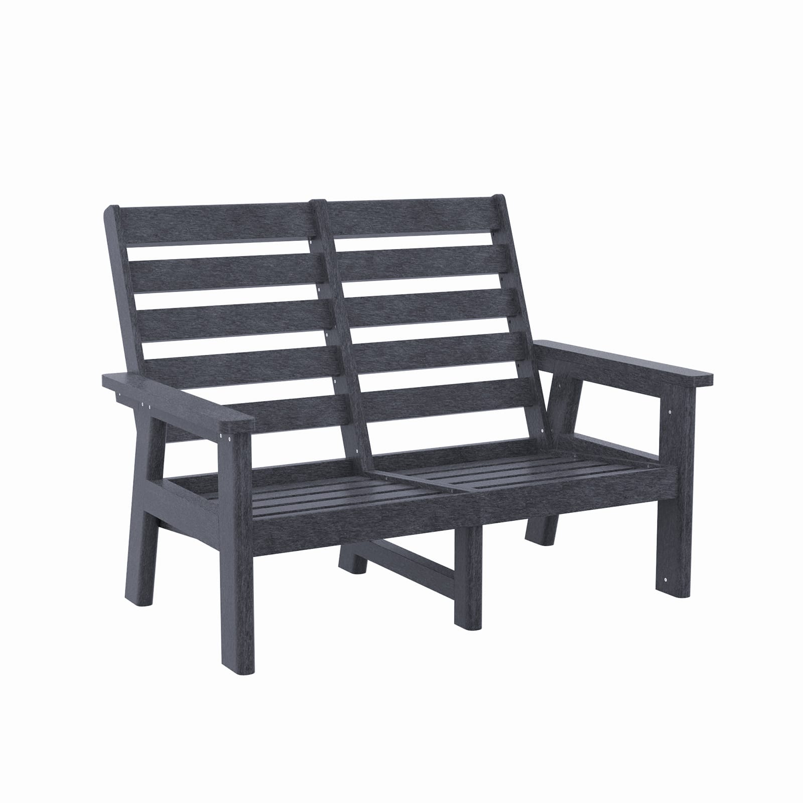 CRP Outdoor Living > Patio Furniture > Deep Seating C.R. Plastic Products Charleston Deep Seating High Back Love Seat with Sunbrella Cushions