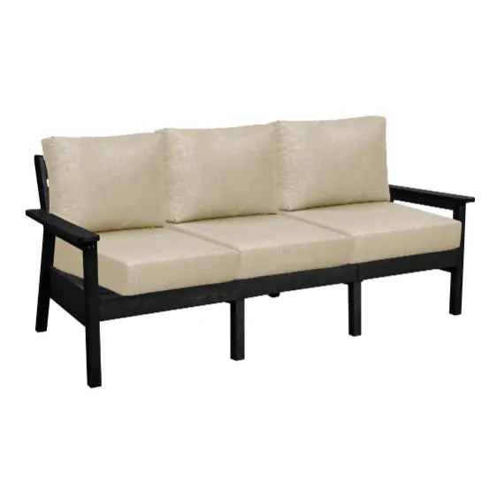 CRP Outdoor Living > Patio Furniture > Deep Seating C.R. Plastic Products Tofino Deep Seating  Sofa with Sunbrella Cushions