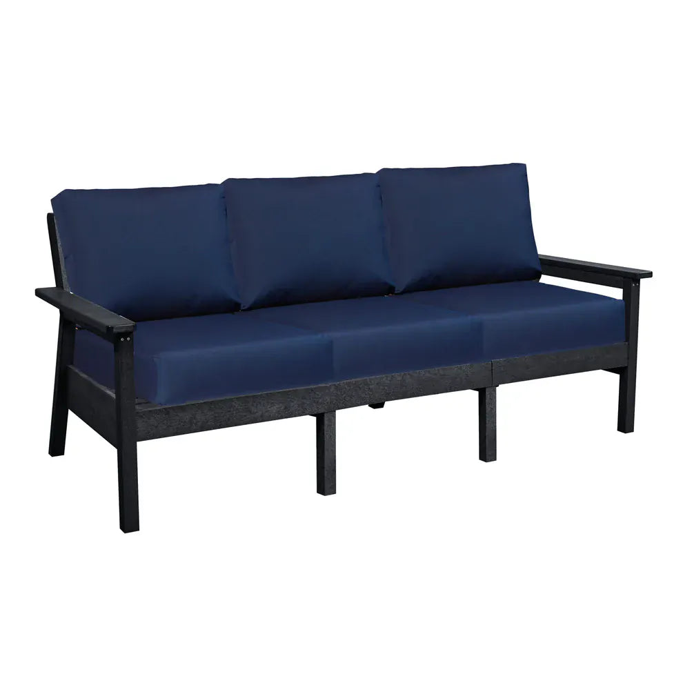 CRP Outdoor Living > Patio Furniture > Deep Seating C.R. Plastic Products Tofino Deep Seating  Sofa with Sunbrella Cushions
