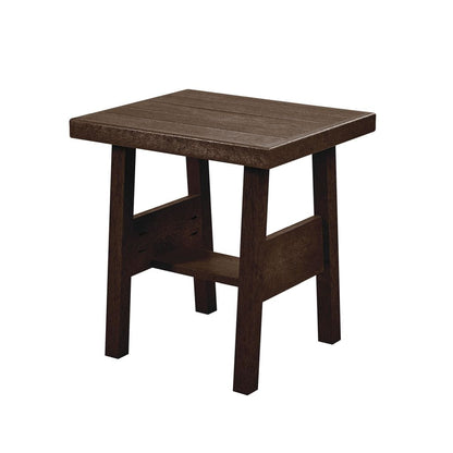 CRP Outdoor Living > Patio Furniture > Deep Seating Chocolate C.R. Plastic Products Tofino 19" End Table
