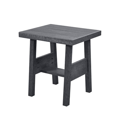 CRP Outdoor Living > Patio Furniture > Deep Seating Slate Grey C.R. Plastic Products Tofino 19" End Table
