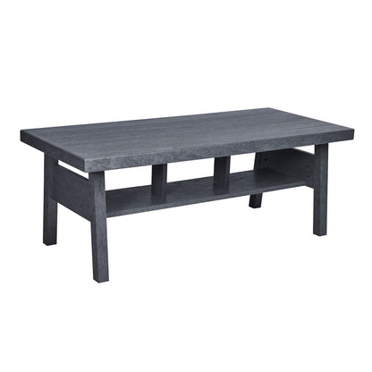 CRP Outdoor Living > Patio Furniture > Deep Seating Slate Grey C.R. Plastic Products Tofino 49" Coffee Table