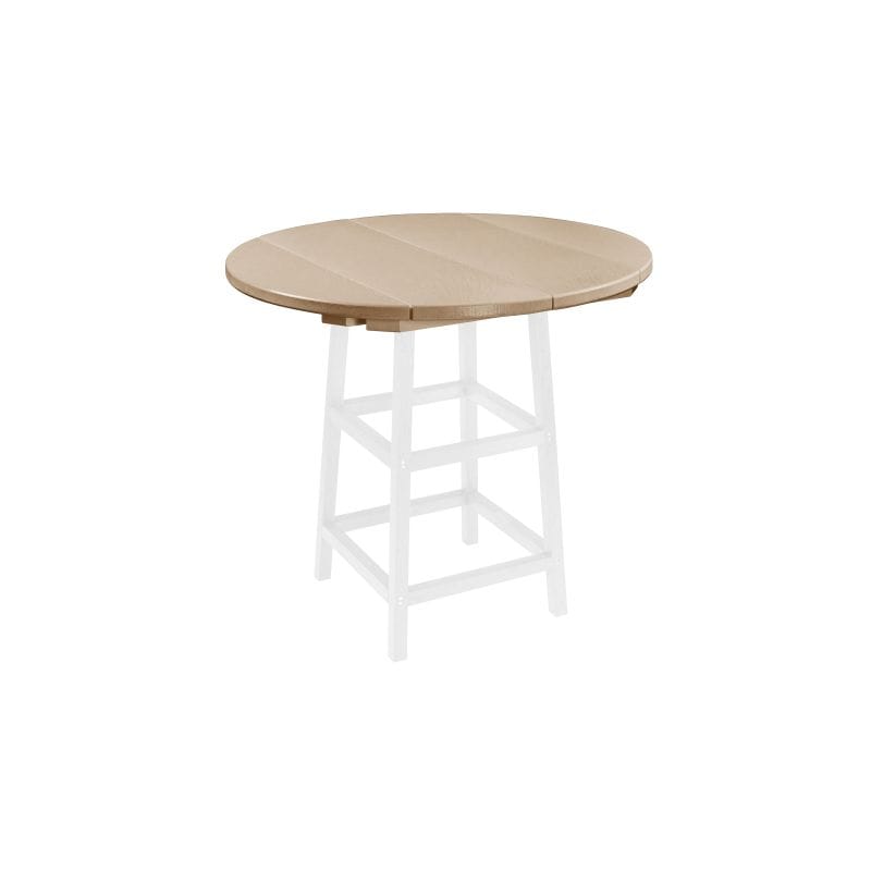 CRP Outdoor Living > Patio Furniture > Dining Beige C.R. Plastic Products 40" Round Table Top