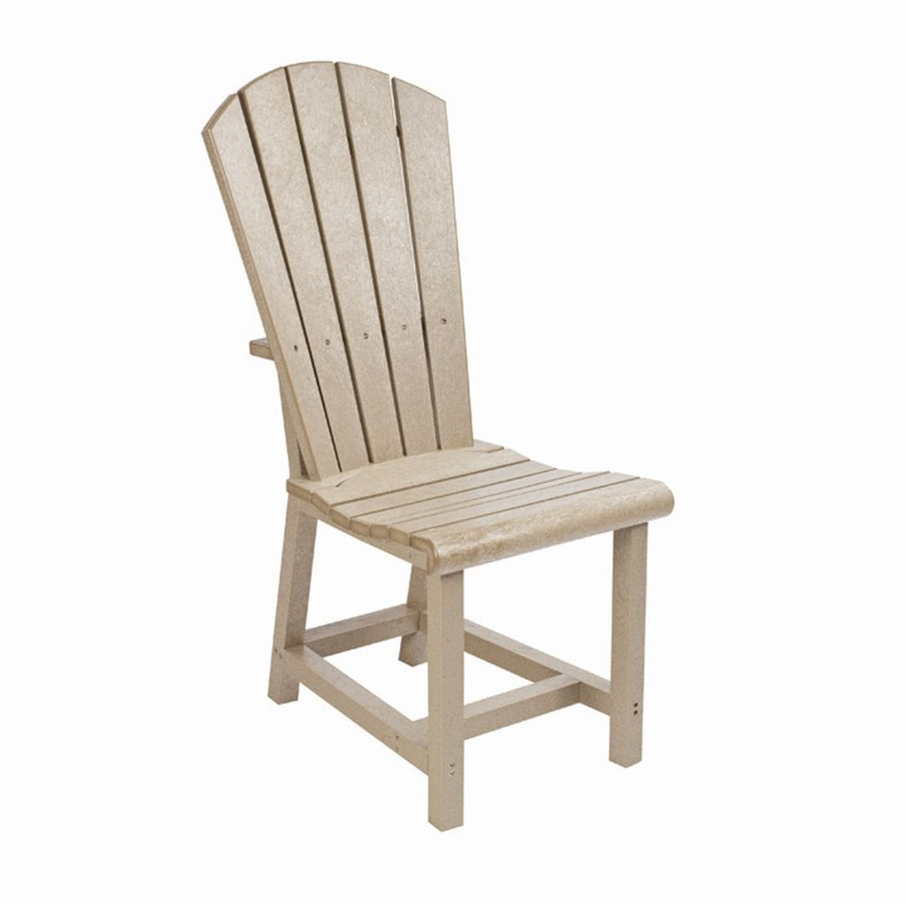 CRP Outdoor Living > Patio Furniture > Dining Beige C.R. Plastic Products Addy Dinning Side Chair