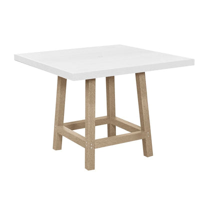 CRP Outdoor Living > Patio Furniture > Dining Beige C.R. Plastic Products Dining height table legs