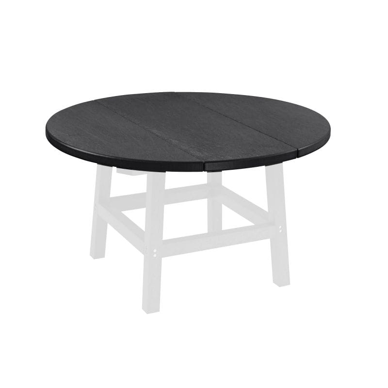 CRP Outdoor Living > Patio Furniture > Dining Black C.R. Plastic Products 32" Round Table Top