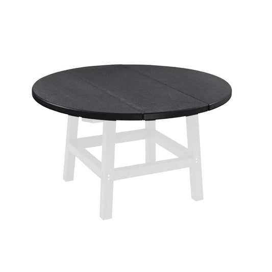 CRP Outdoor Living > Patio Furniture > Dining Black C.R. Plastic Products 32" Round Table Top