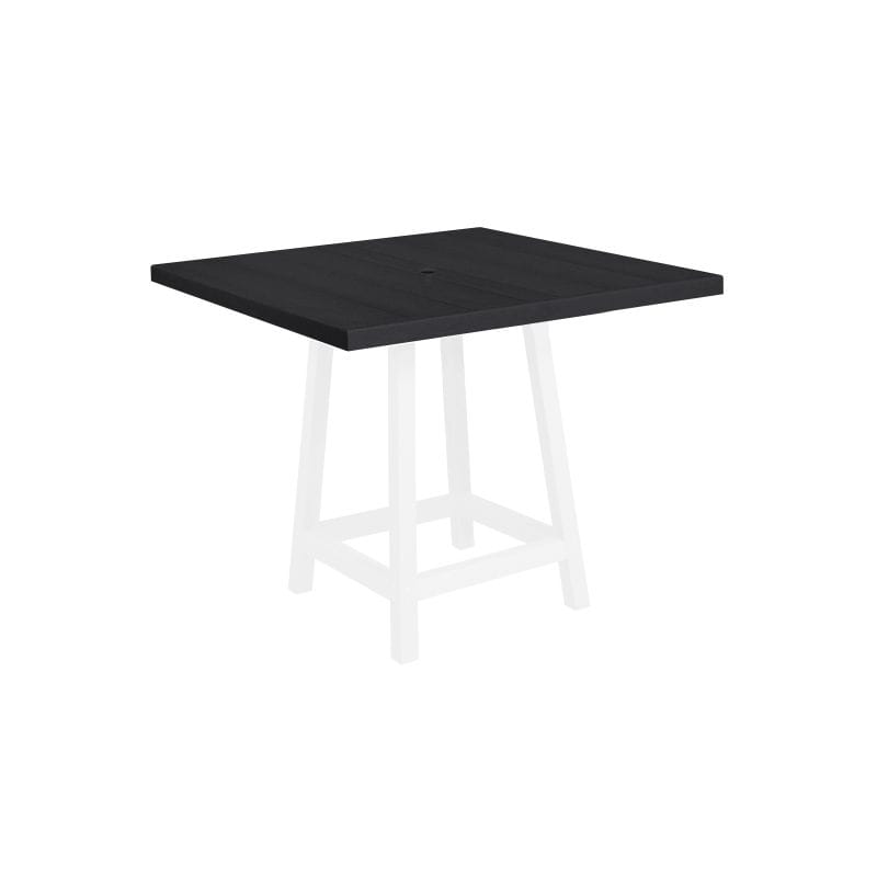 CRP Outdoor Living > Patio Furniture > Dining Black C.R. Plastic Products 40" Square Pub Table Top