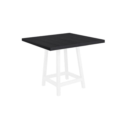 CRP Outdoor Living > Patio Furniture > Dining Black C.R. Plastic Products 40" Square Pub Table Top