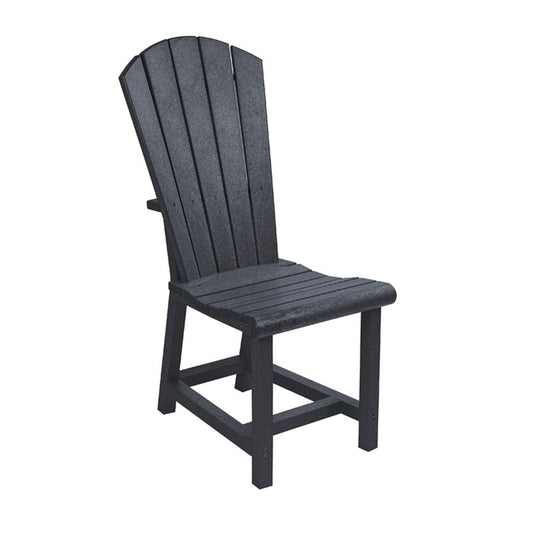 CRP Outdoor Living > Patio Furniture > Dining Black C.R. Plastic Products Addy Dinning Side Chair