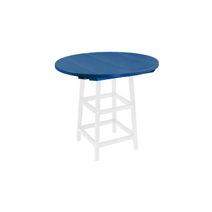 CRP Outdoor Living > Patio Furniture > Dining Blue C.R. Plastic Products 40" Round Table Top