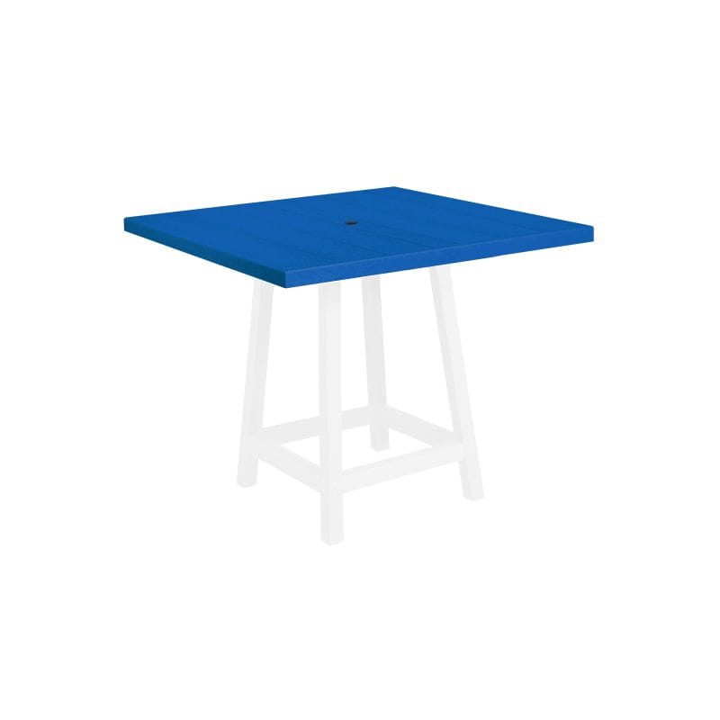 CRP Outdoor Living > Patio Furniture > Dining Blue C.R. Plastic Products 40" Square Pub Table Top