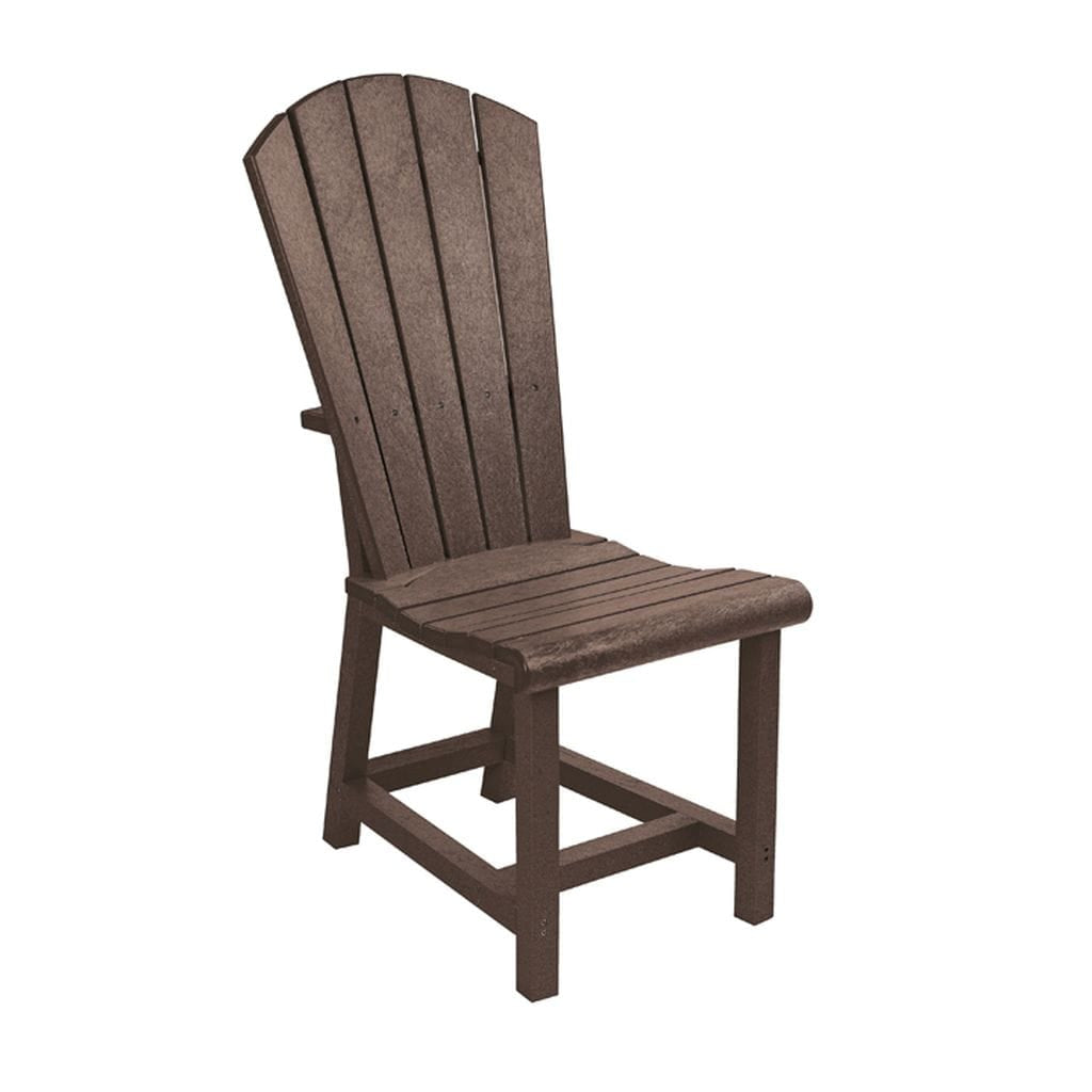 CRP Outdoor Living > Patio Furniture > Dining Chocolate Brown C.R. Plastic Products Addy Dinning Side Chair