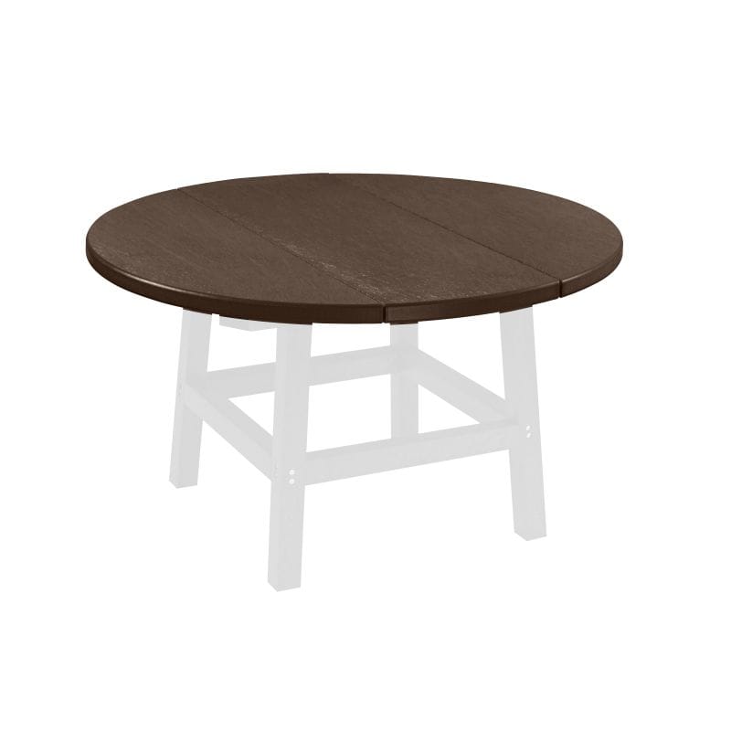 CRP Outdoor Living > Patio Furniture > Dining Chocolate C.R. Plastic Products 32" Round Table Top