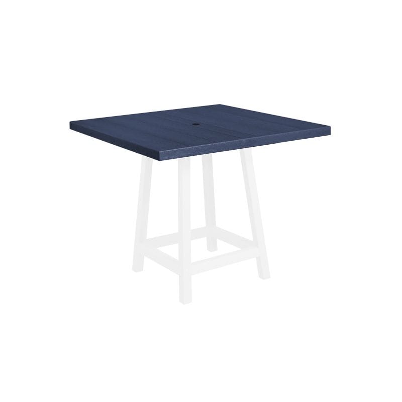 CRP Outdoor Living > Patio Furniture > Dining Navy C.R. Plastic Products 40" Square Pub Table Top