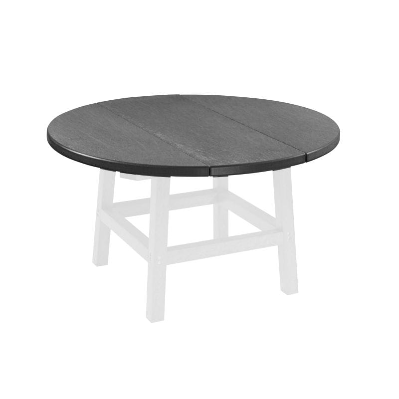 CRP Outdoor Living > Patio Furniture > Dining Slate Grey C.R. Plastic Products 32" Round Table Top
