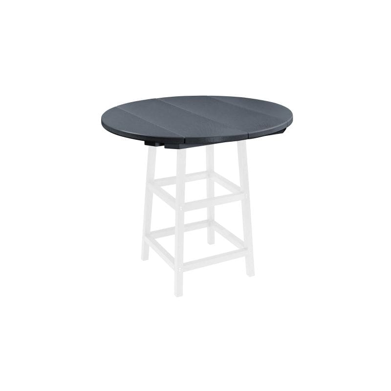 CRP Outdoor Living > Patio Furniture > Dining Slate Grey C.R. Plastic Products 40" Round Table Top
