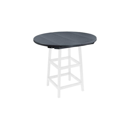CRP Outdoor Living > Patio Furniture > Dining Slate Grey C.R. Plastic Products 40" Round Table Top