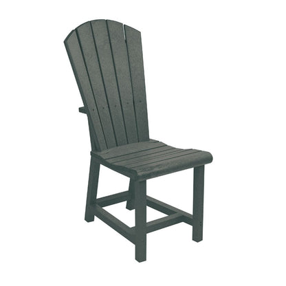 CRP Outdoor Living > Patio Furniture > Dining Slate Grey C.R. Plastic Products Addy Dinning Side Chair