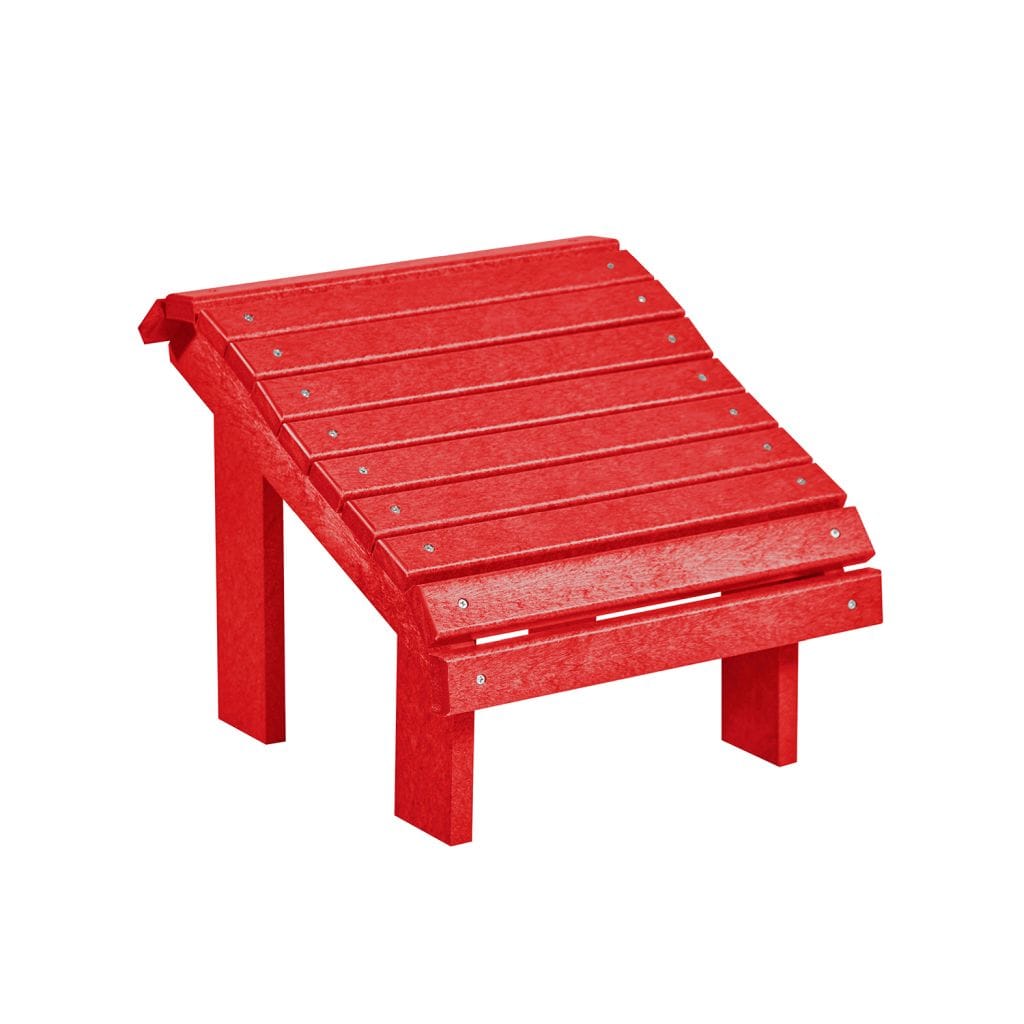 CRP Outdoor Living > Patio Furniture Red C.R. Plastic Products Premium Footstool