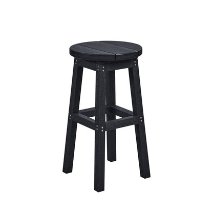 CRP Outdoor Living > Patio Furniture > Resin Black CRP Counter Hight Bar Stool