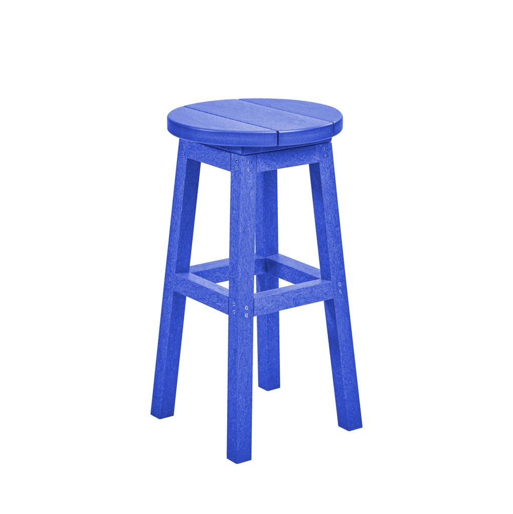 CRP Outdoor Living > Patio Furniture > Resin Blue CRP Counter Hight Bar Stool