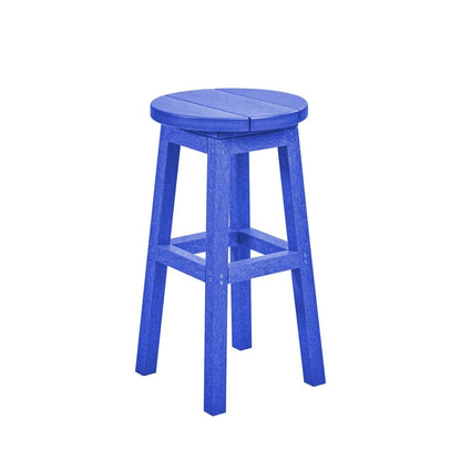 CRP Outdoor Living > Patio Furniture > Resin Blue CRP Counter Hight Bar Stool