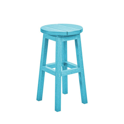 CRP Outdoor Living > Patio Furniture > Resin Turquoise CRP Counter Hight Bar Stool