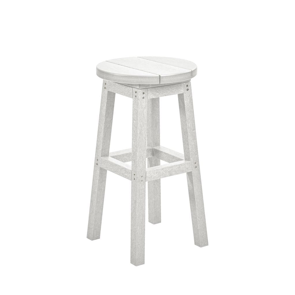CRP Outdoor Living > Patio Furniture > Resin White CRP Counter Hight Bar Stool